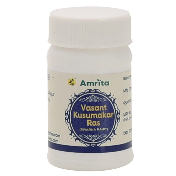 Amrita Vasant Kusumakar Ras Swarna Rahit (30 Tablets) - Image 1