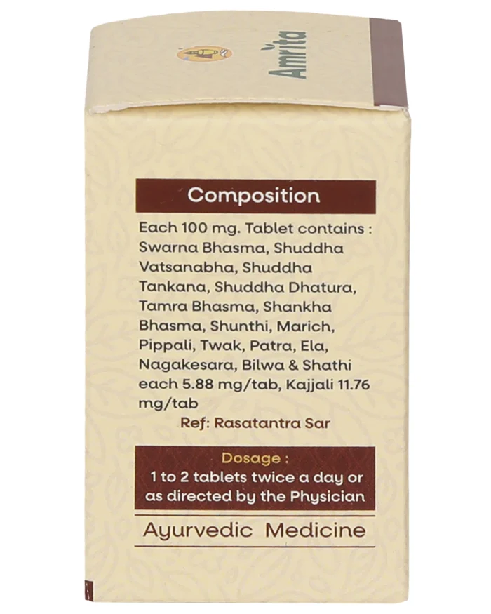Amrita Swarna Sutshekhar Ras (10 Tablets) - Image 4