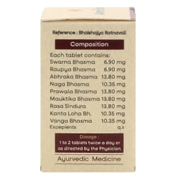 Amrita Vasant Kusumakar Ras Gold (100 Tablets) - Image 5