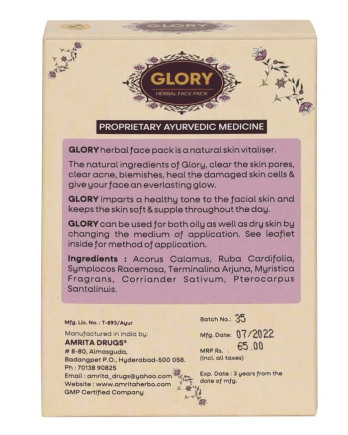 Amrita Glory Face Pack (30 gm) - Pack of 2 - Image 2