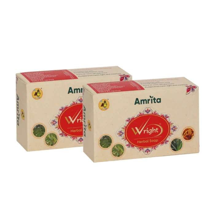Amrita Wright Herbal Soap (75 gm) - Pack of 2 - Image 3