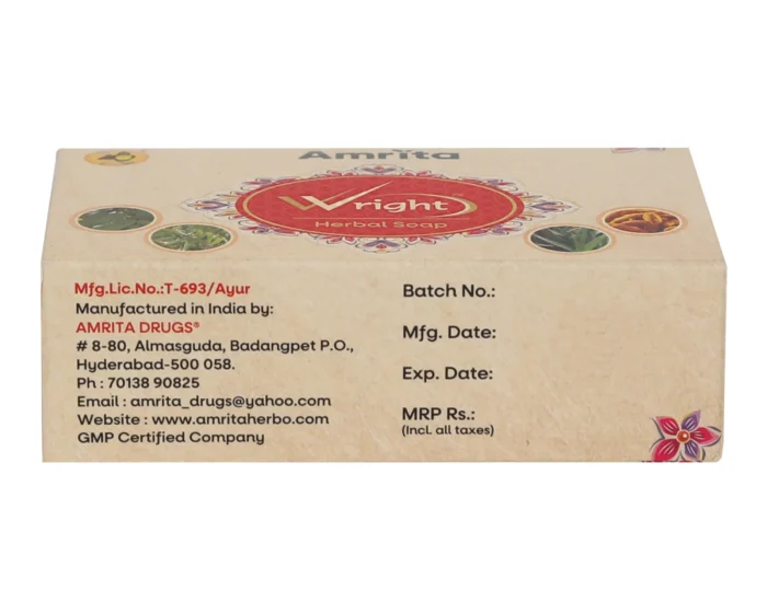 Amrita Wright Herbal Soap (75 gm) - Pack of 2 - Image 6