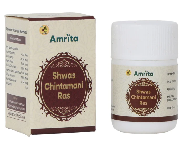 Amrita Shwas Chintamani Ras (10 Tablets) - Image 1
