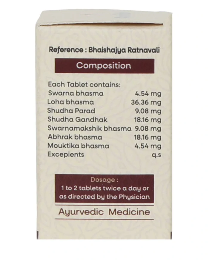 Amrita Shwas Chintamani Ras (10 Tablets) - Image 3
